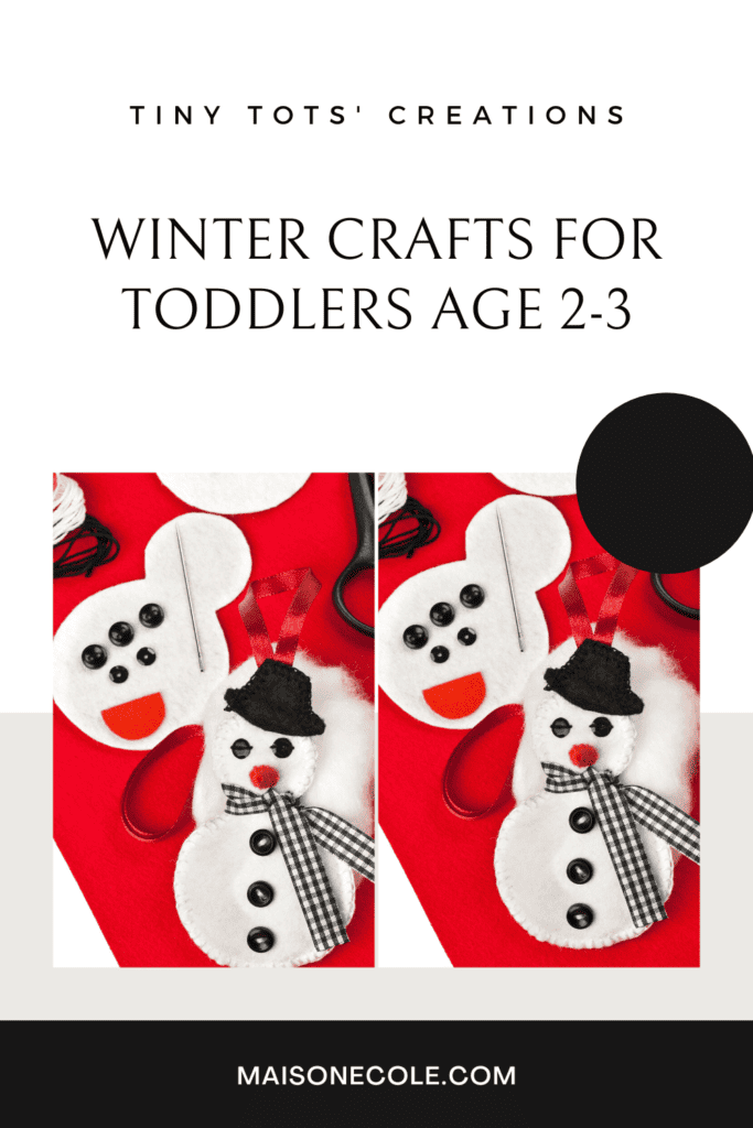 Winter Crafts for Toddlers Age 2 3