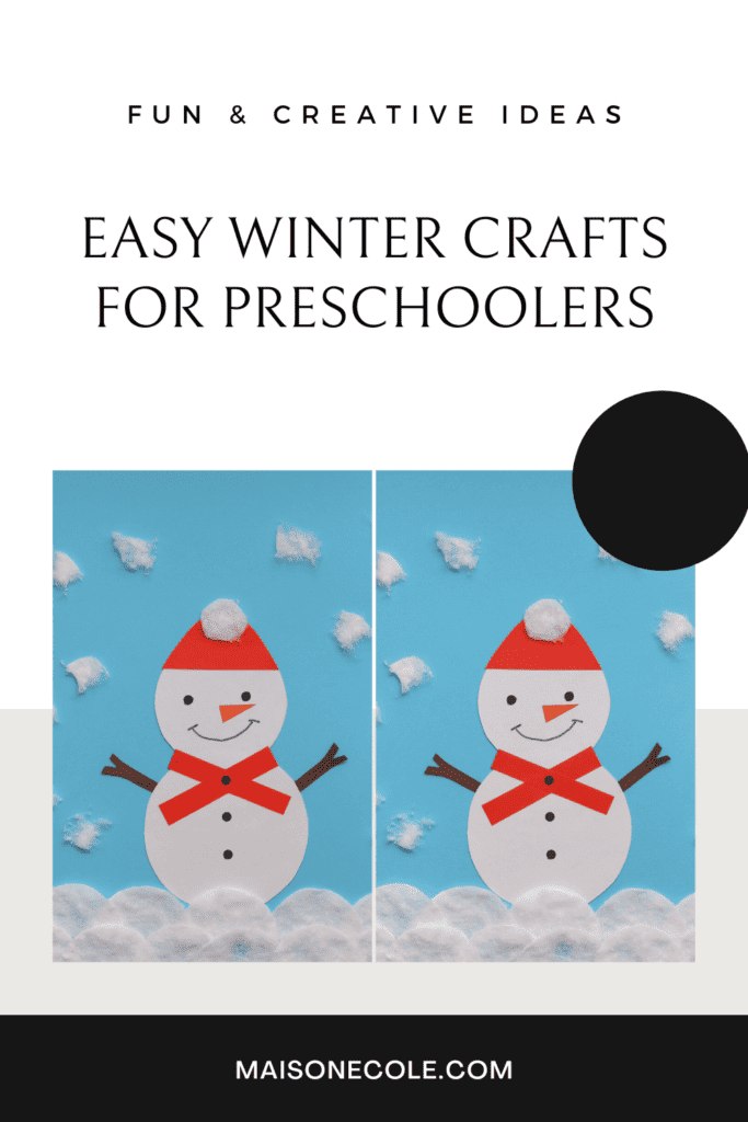 winter crafts for Preschoolers