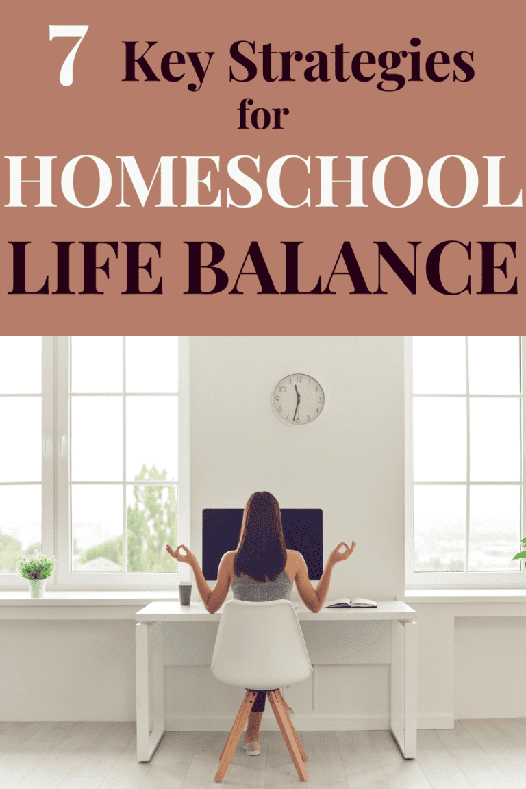 balance homeschool with family life